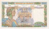Frankreich 500 Francs La Paix, 1942-10-01, U.7046, UNZ -