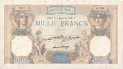 Frankreich 1000 Francs Cérès et Mercure, 1931-09-03, G.1506, SS+ -
