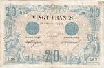 Frankreich 20 Francs Noir, 1874-11-05, L.98, S -