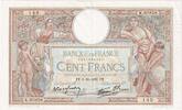 Frankreich 100 Francs Luc Olivier Merson, 1938-10-06, K.60858, VZ+ -