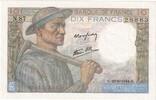 Frankreich 10 Francs Mineur, 1944-06-22, N.87, UNZ -