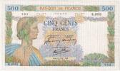 Frankreich 500 Francs La Paix, 1941-02-06, K.2052, S+ -