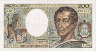 Frankreich 200 Francs Montesquieu, A.001, SS+ -