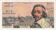 Frankreich 10 Nouveaux Francs Richelieu, 1960-09-01, O.118, SS -