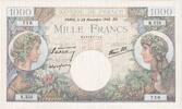 Frankreich 1000 Francs Commerce et Industrie, 1940-11-28, N.555, UNZ -