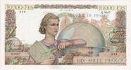 Frankreich 10,000 Francs Génie Français, 1952-03-06, Q.2687, VZ -