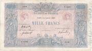 Frankreich 1000 Francs Bleu et Rose, 1920-01-02, F.1392, SS -