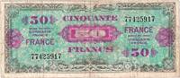 Frankreich 50 Francs 1945 Verso France, SÉRIE 1944, S+ -