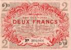 Frankreich 2 Francs Lille, 1917-12-15, D19, S+, Pirot:59-1639 -