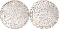 Frankreich 15 Euro Semeuse, Monnaie de Paris, UNZ, Silber, KM:1535 -