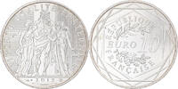 Frankreich 10 Euro Hercule, Paris, UNZ, Silber, KM:2073 -