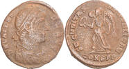Follis Münze, Valens, Constantinople, S+, Bronze -