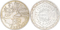 Frankreich 10 Euro Bretagne, Paris, UNZ, Silber, KM:1730 -