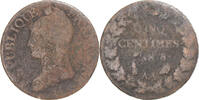 Frankreich 5 Centimes Münze, Dupré, Metz, SGE+, Kupfer, Gadoury:126a -