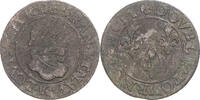 Frankreich Double Tournois Münze, Louis XIII, Bordeaux, S+, Kupfer -
