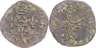 Frankreich Liard à la Croix du Saint-Esprit Münze, Henri III, Paris, S+