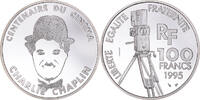 Frankreich 100 Francs Münze, Charlie Chaplin, Monnaie de Paris, ESSAI -