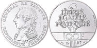 Frankreich 100 Francs Münze, La Fayette, Monnaie de Paris, ESSAI, STGL -