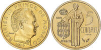 Monaco 5 Centimes Münze, Rainier III, Monnaie de Paris, ESSAI, STGL -