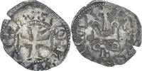 Griechenland Denier Münze, Principality of Achaea, Jean de Durazzo -