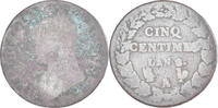 Frankreich 5 Centimes Münze, Dupré, Paris, SGE, Kupfer, Gadoury:126 -