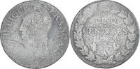 Frankreich 5 Centimes Münze, Dupré, Paris, SGE+, Kupfer, Gadoury:126 -