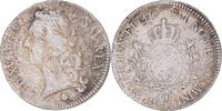 Frankreich Écu au bandeau Münze, Louis XV, Perpignan, S, Silber -