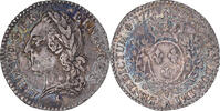 Frankreich 1/10 Ecu à la vieille tête Münze, Louis XV, 1/10 Écu à la vieille tête, 12 Sols, 1/10 ECU -