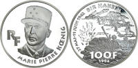 Frankreich 100 Francs Münze, Koenig, Monnaie de Paris, BE, STGL -