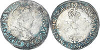 Frankreich 1/2 Franc, buste lauré au col plat Münze, Louis XIII -