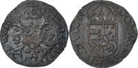 Spanische Niederlande Duit of negenmanneke Münze, Philippe II -