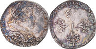 Frankreich 1/2 Franc au col plat Münze, Louis XIII, Toulouse, SS -