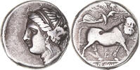 Didrachm Münze, Campania, Neapolis, SS, Silber, HGC:1-454 -
