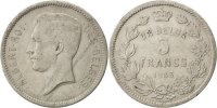 Belgien 5 Francs, 5 Frank Münze, SS, Nickel, KM:97.1 -