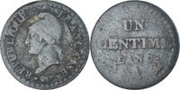 Frankreich Centime Münze, Dupré, Paris, S+, Kupfer, Gadoury:76 -
