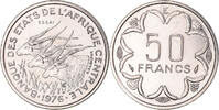 Kamerun 50 Francs Münze, Monnaie de Paris, ESSAI, STGL, Nickel, KM:E8 -