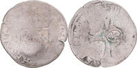 Frankreich Quinzain (Douzain contremarqué) Münze, Louis XIII, S, Billon -
