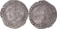 Frankreich Blanc à la couronne Münze, Louis XI, hybrid, SS -