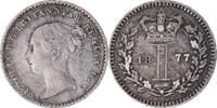 Großbritannien Penny Münze, Victoria, London, SS+, Silber, KM:727 -