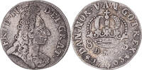 Dänemark 8 Skilling Münze, Frederik IV, Copenhagen, S+, Silber, KM:470 -