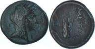 Æ Münze, Lucania, Metapontion, S+, Bronze, HN Italy:1693 -
