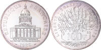Frankreich 100 Francs Münze, Panthéon, Paris, série FDC, STGL -