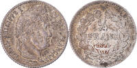 Frankreich 1/4 Franc Münze, Louis-Philippe I, Lille, SS+, Silber -