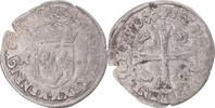 Frankreich Douzain aux deux H Münze, Henri III, Toulouse, S+, Billon -