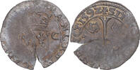 Frankreich Douzain aux deux C Münze, Charles X, S, Billon, Gadoury:514 -