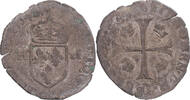 Frankreich Douzain aux deux H Münze, Henri III, S, Billon, Gadoury:467 -