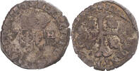 Frankreich Douzain aux deux H Münze, Henri IV, S, Billon, Gadoury:552 -
