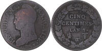 Frankreich 5 Centimes Münze, Dupré, Lille, S, Kupfer, Gadoury:126 -