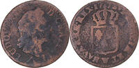 Frankreich Sol Münze, Louis XV, Sol à la vieille tête, Lille, SGE+ -