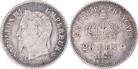 Frankreich 20 Centimes Münze, Napoleon III, Paris, SS, Silber -